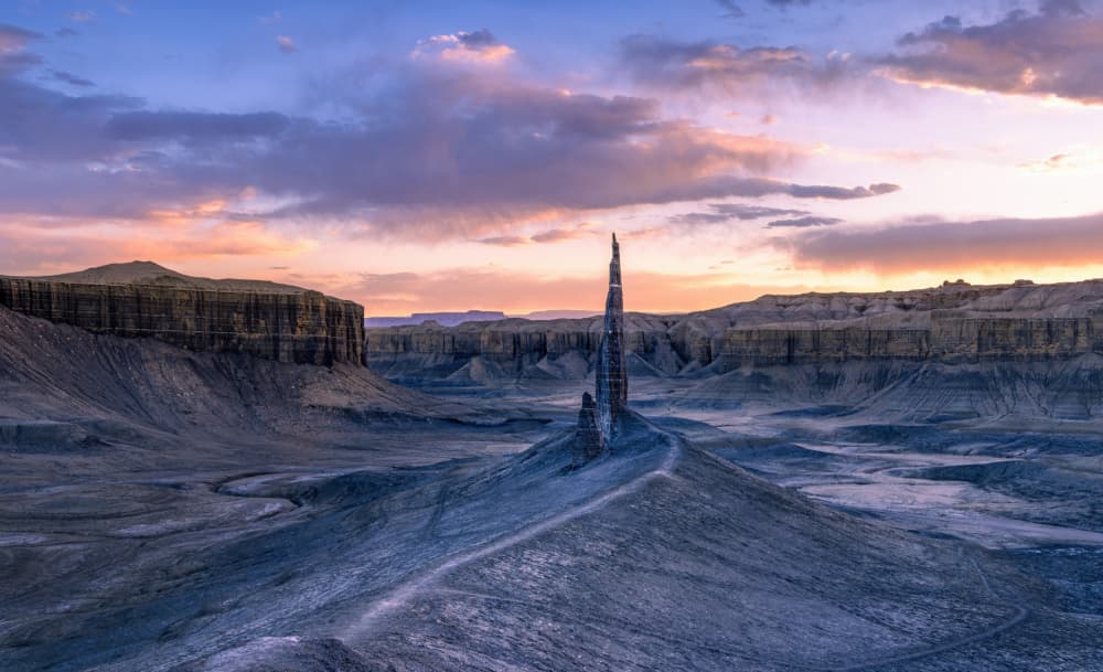 Desert Spire Sunset by Jie Jin — canvas wall art