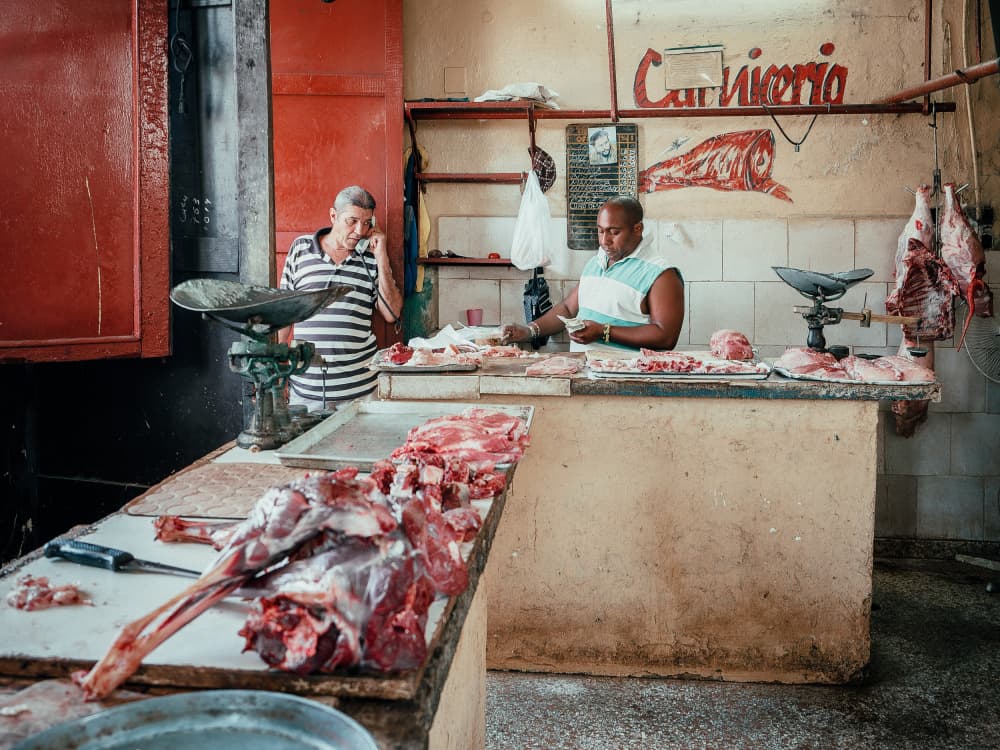 Authentic Butcher Shop by Andy Bauer — canvas wall art