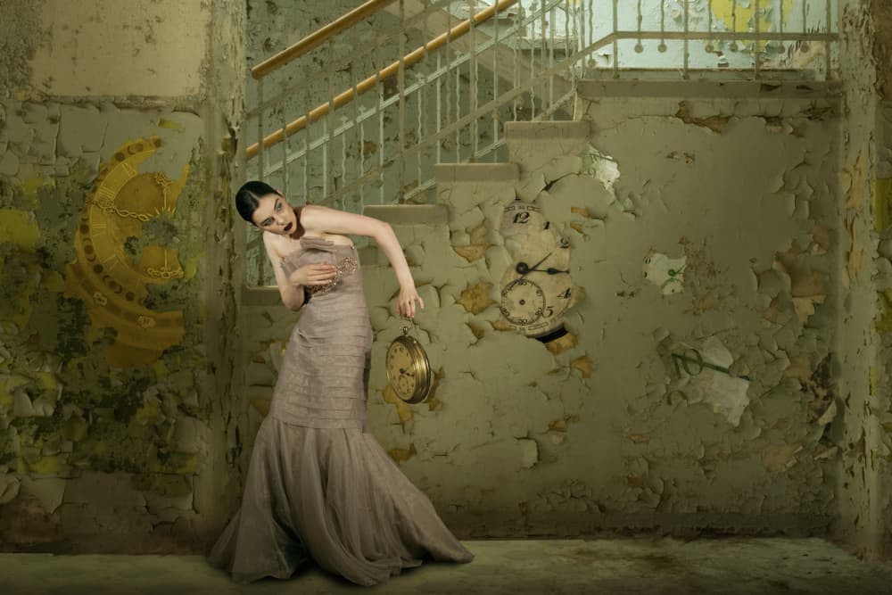 Elegant Woman Timeless Decay by Christine von Diepenbroek — canvas wall art