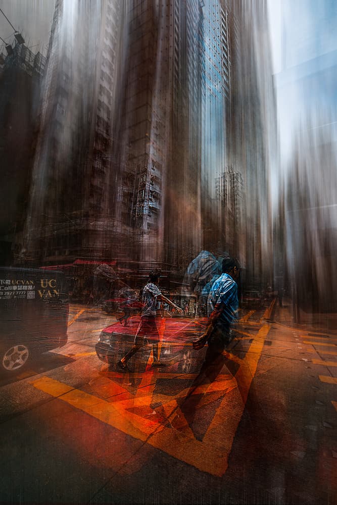 Dynamic City Street by Carmine Chiriacò — canvas wall art