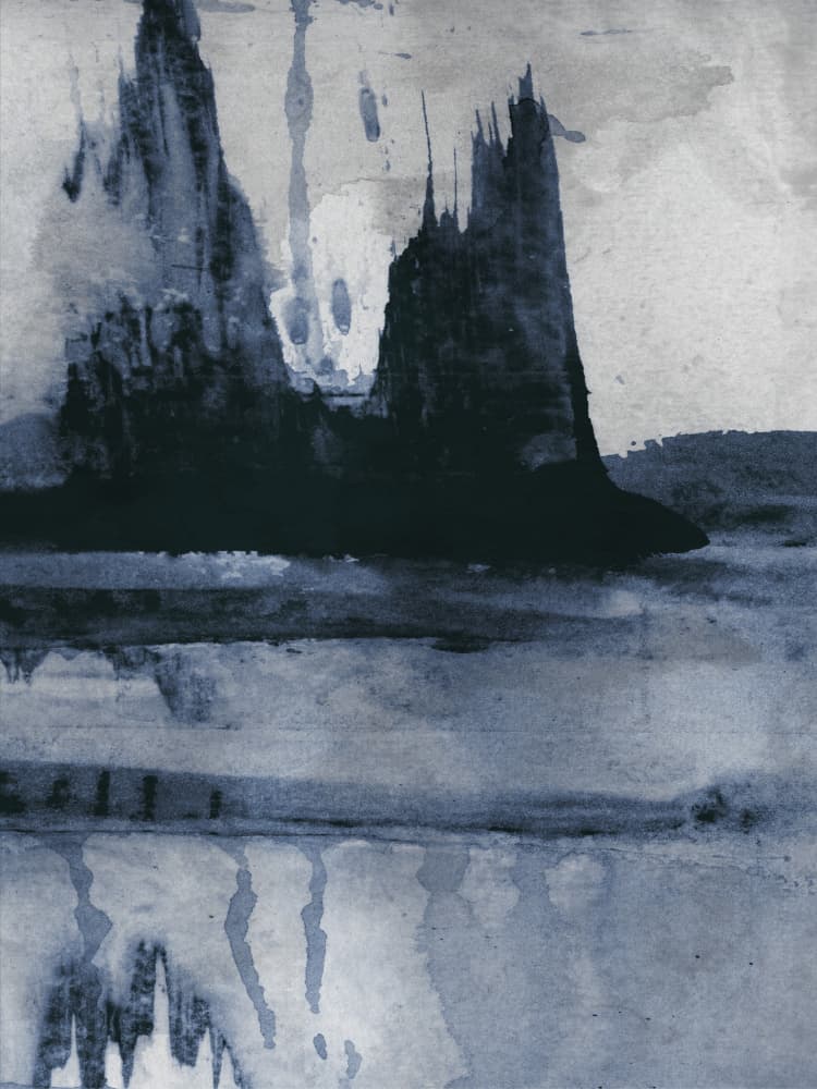 Blu 3 by Dan Hobday — canvas wall art