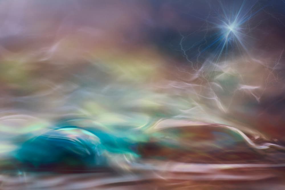 Cosmic Blue Energy by Willy Marthinussen — canvas wall art