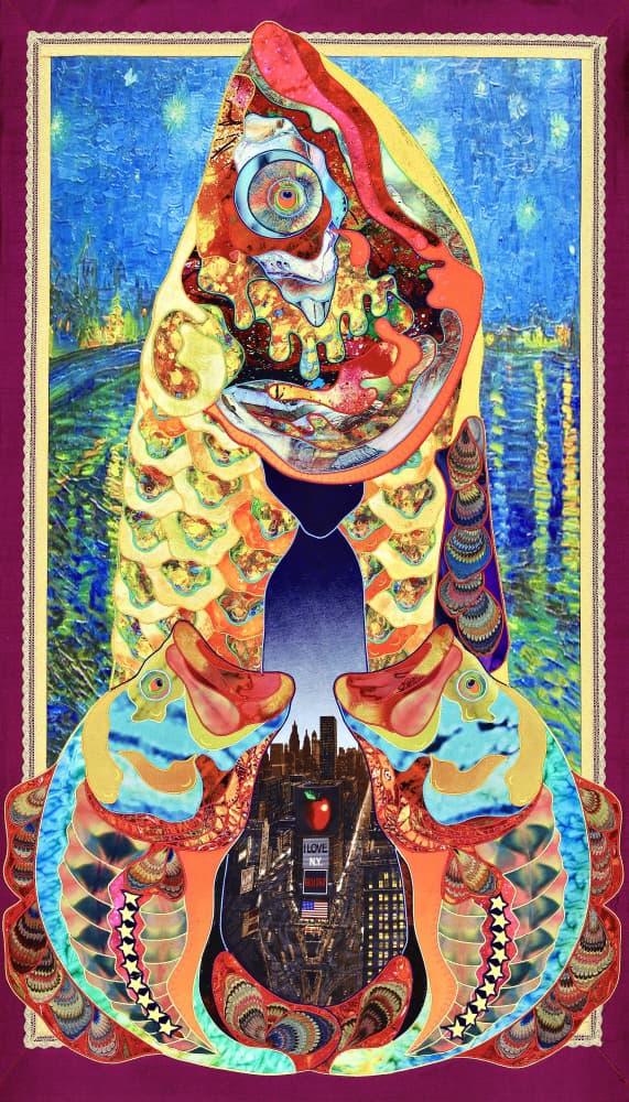 New York City Fish Dream by Kostyantin Malginov — canvas wall art