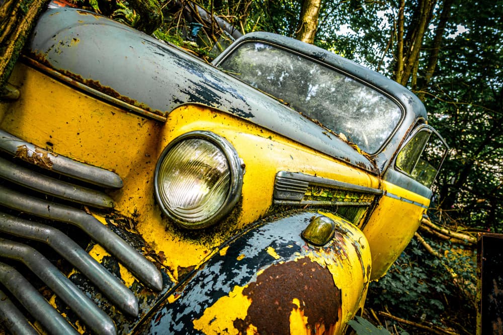 Abandoned Yellow Classic by Adam Dauria ☂ — canvas wall art