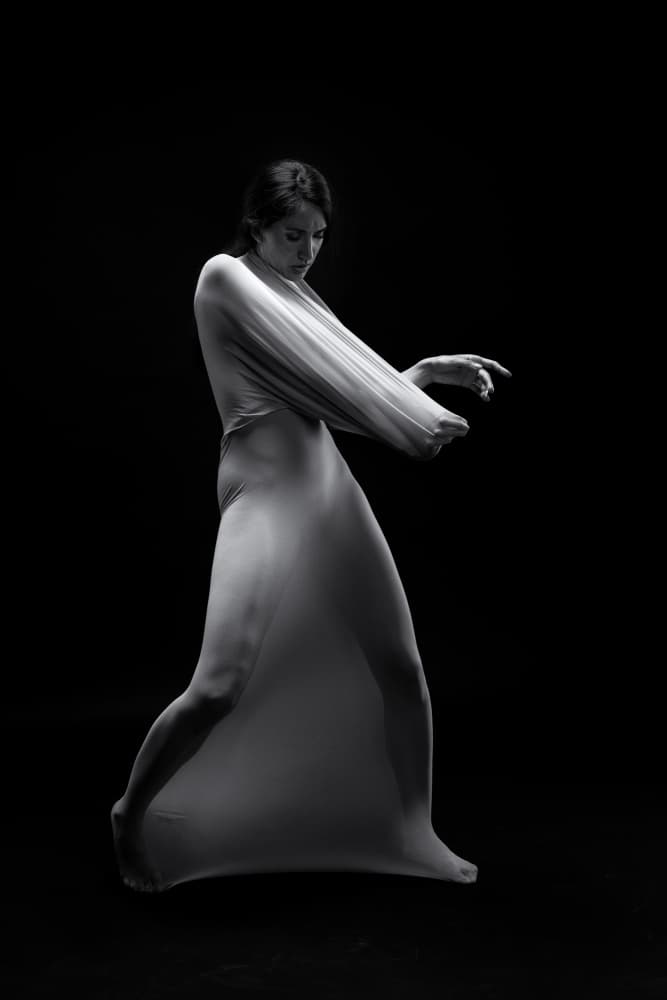 Ethereal Fabric Dance by Sunny Ding — canvas wall art
