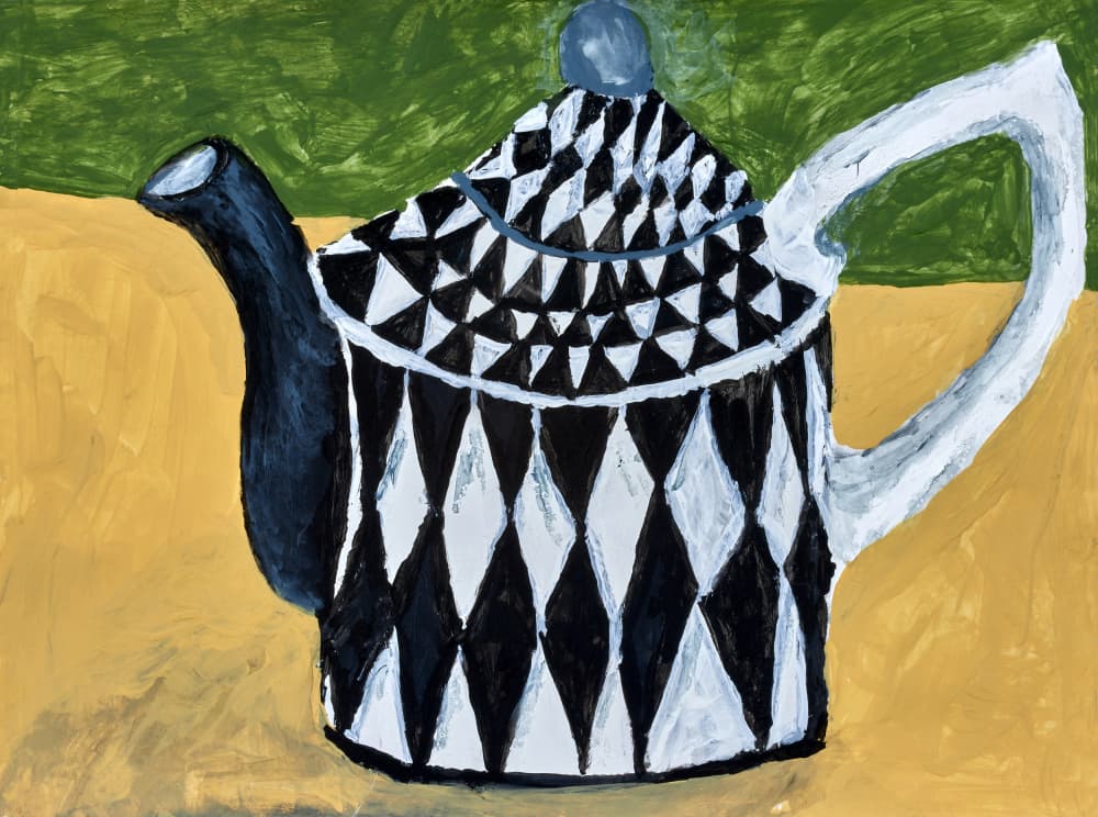 Harlequin Teapot by Dale Hefer — canvas wall art