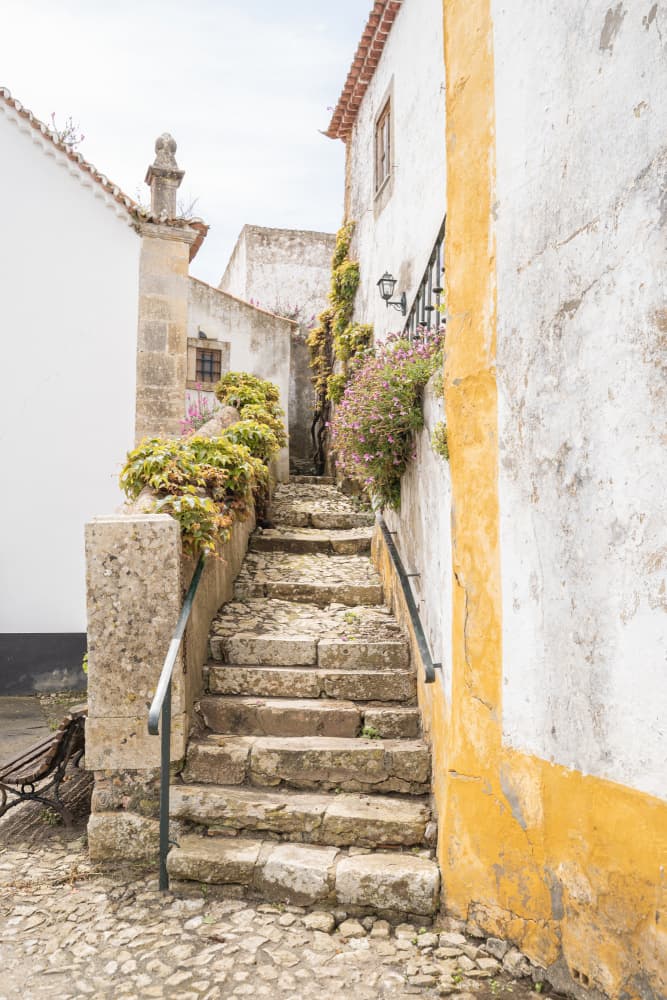 Charming European Stairway by Henrike Schenk — canvas wall art