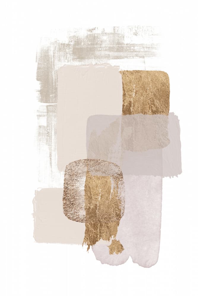 Modern Gold Abstraction by Sally Ann Moss — canvas wall art