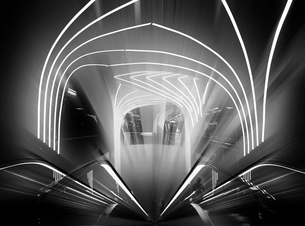 Lights in the underground by Erhard Batzdorf — canvas wall art