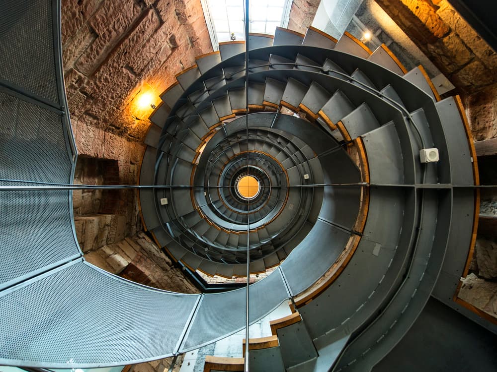Winding Spiral Staircase by Gerard Jonkman — canvas wall art