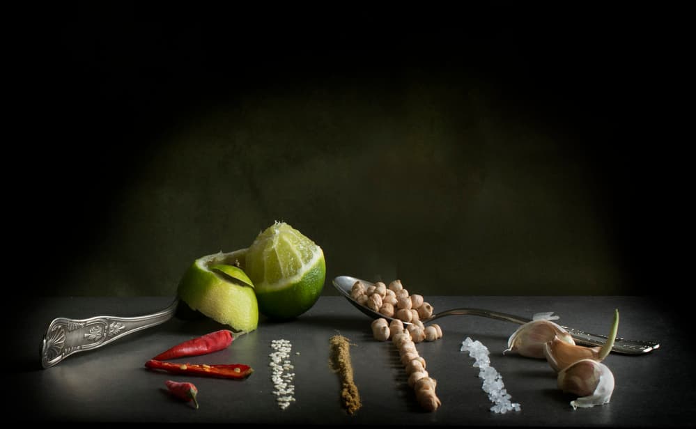 Fresh Kitchen Ingredients by bernadette Nooij — canvas wall art