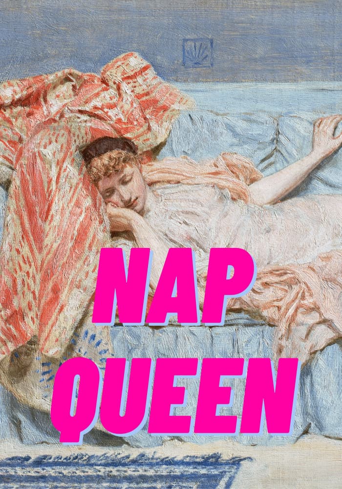 Serene Sleeping Woman by Athene Fritsch — canvas wall art