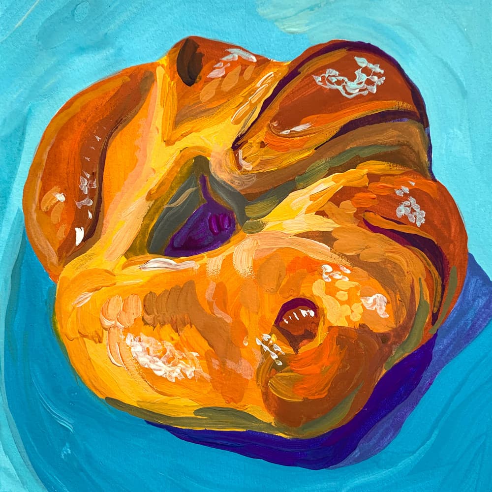 Golden Swirl Pastry by Pauline Wegman | Key and Sea Creative — canvas wall art