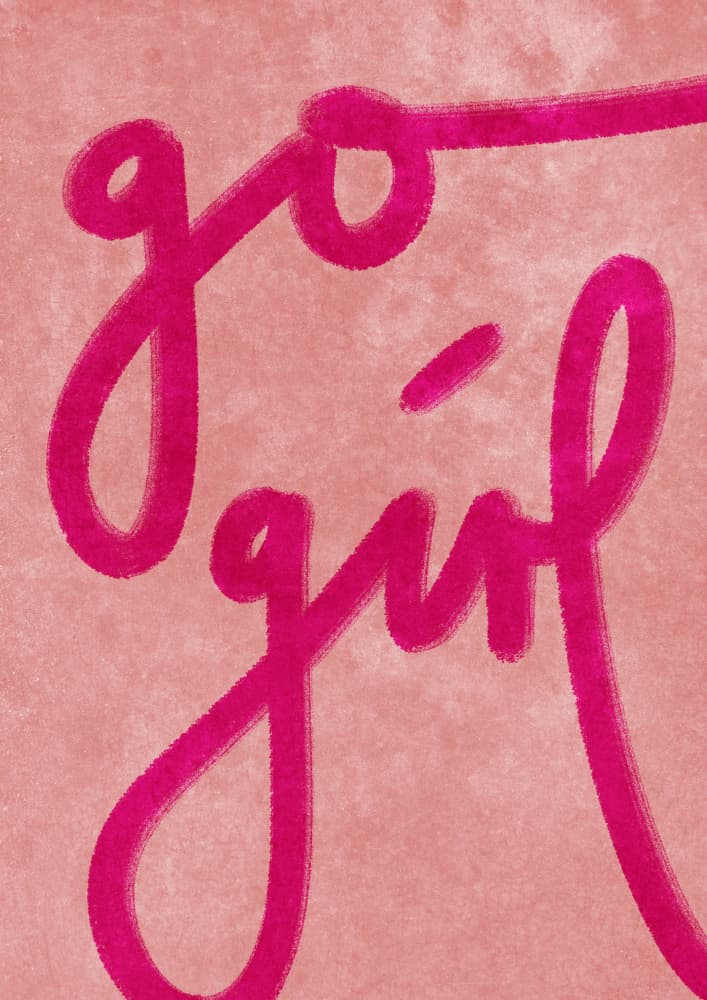 Go girl by Raissa Oltmanns — canvas wall art
