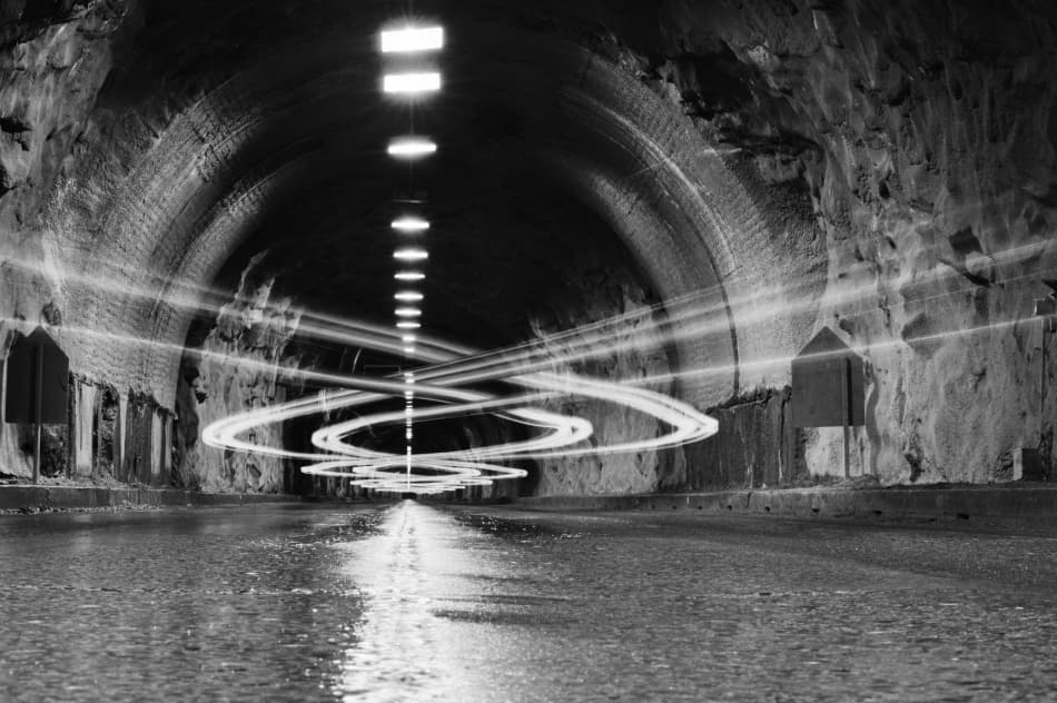 Light Speed Tunnel by Jerry Berry — canvas wall art