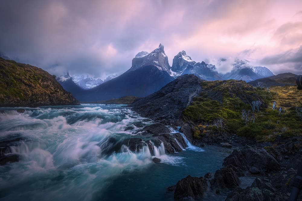 Torres del Paine River by Yun Thwaits — canvas wall art