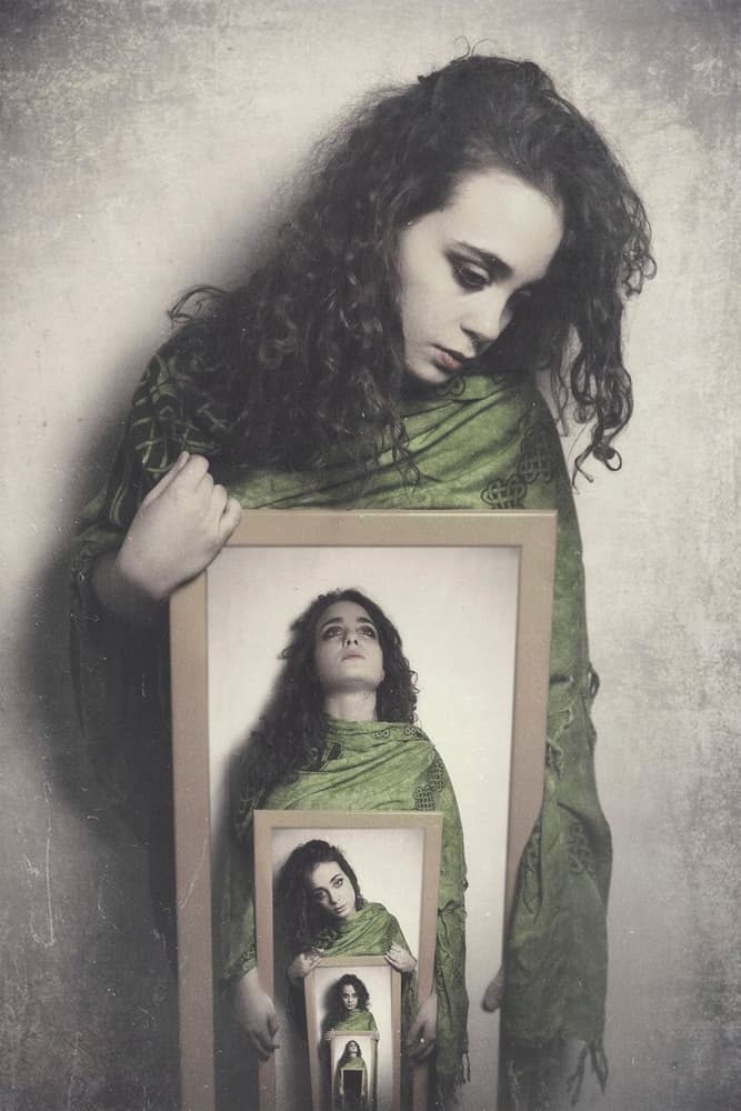 Infinite Self Reflection by Antonella Renzulli — canvas wall art