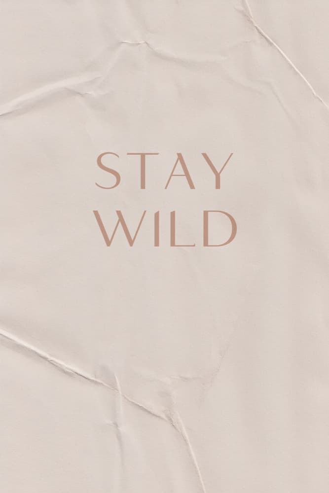 Stay Wild by uplusmestudio — canvas wall art