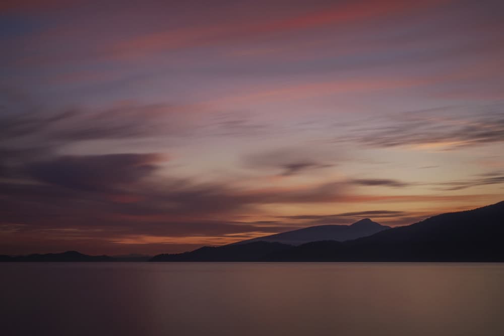Colorful Mountain Twilight by Lynann Colligan — canvas wall art