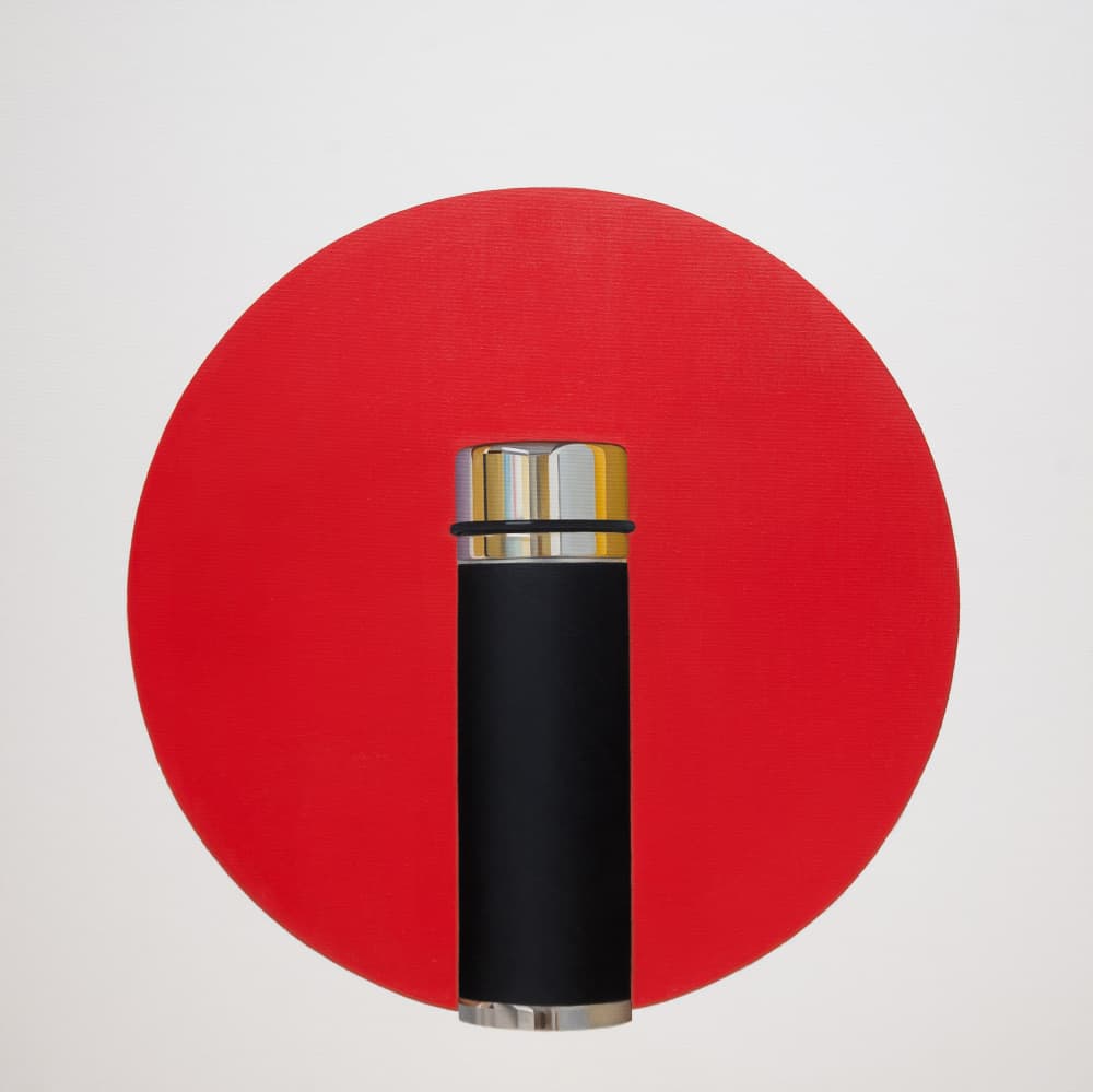 Circulo Rojo (81x81 Cm) 2017 by Ildefonso Martín — canvas wall art
