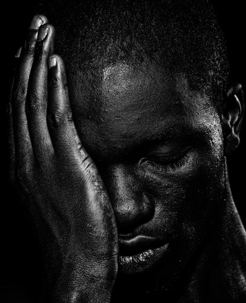 Man In Deep Thought by mario lotzin / uwe friessner — canvas wall art