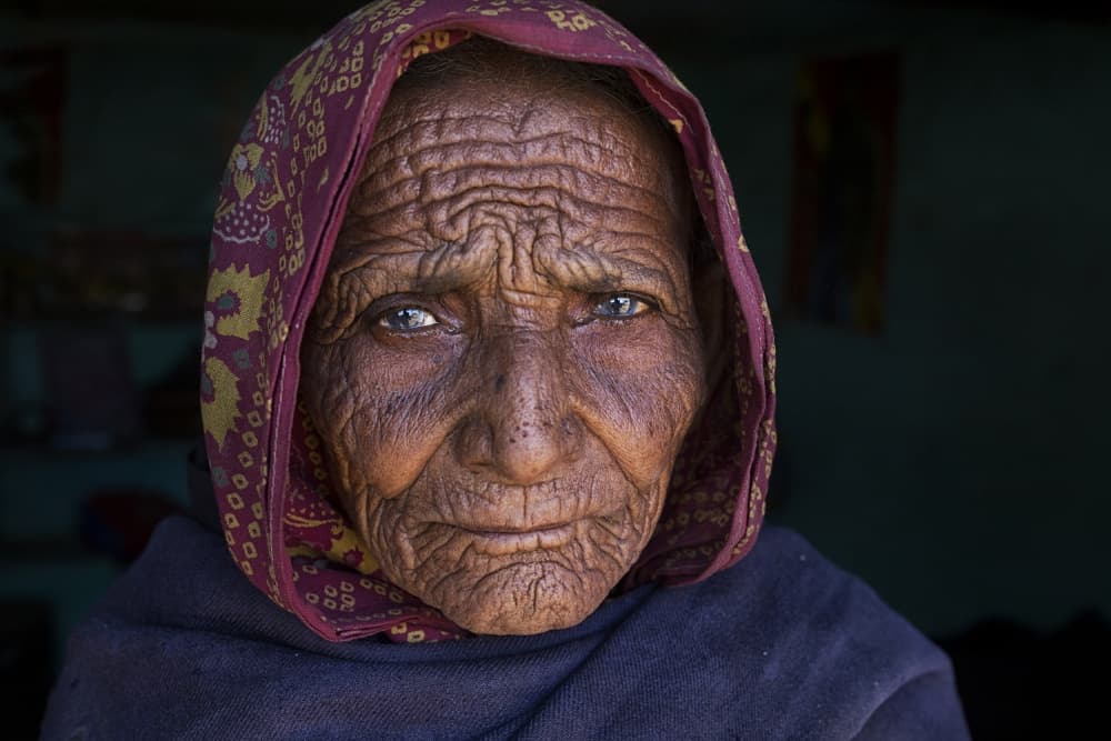 Wise Woman Portrait by Haitham AL Farsi — canvas wall art