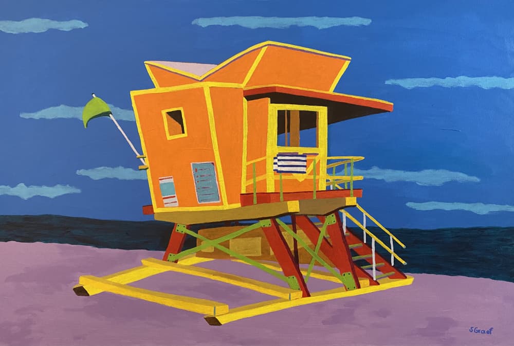 South Beach by Sue Graef — canvas wall art