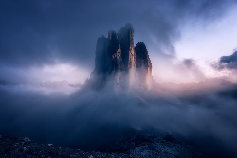 Majestic Misty Mountains by David Martin Castan — canvas wall art