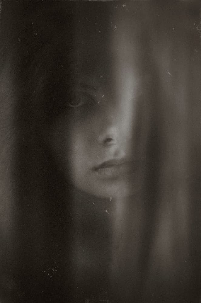 Mysterious Gaze by Desislava Ignatova — canvas wall art