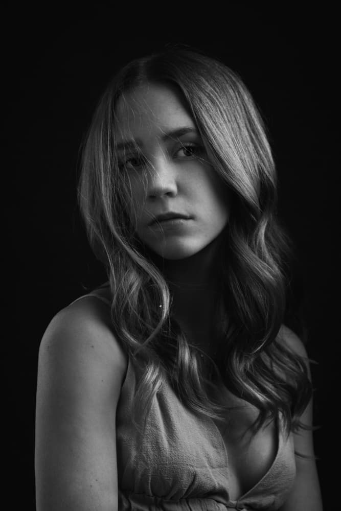Enigmatic Young Woman by Rob Li — canvas wall art