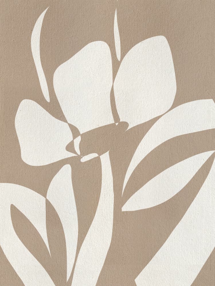 Muted Petals No 3 by Shatha Al Dafai — canvas wall art