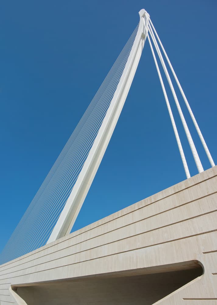 Elegant Cable Bridge by Lus Joosten — canvas wall art