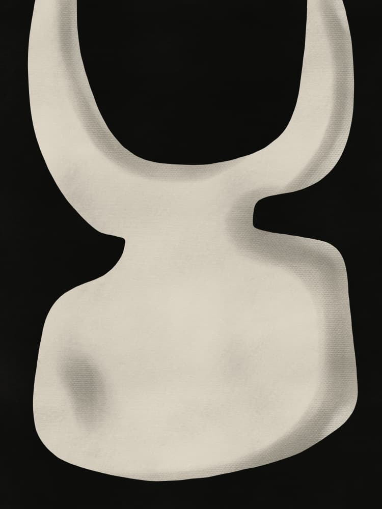 Abstract Organic Form by Little Dean — canvas wall art