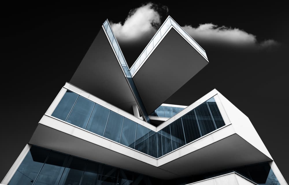 Modern Geometric Angles by Erhard Batzdorf — canvas wall art