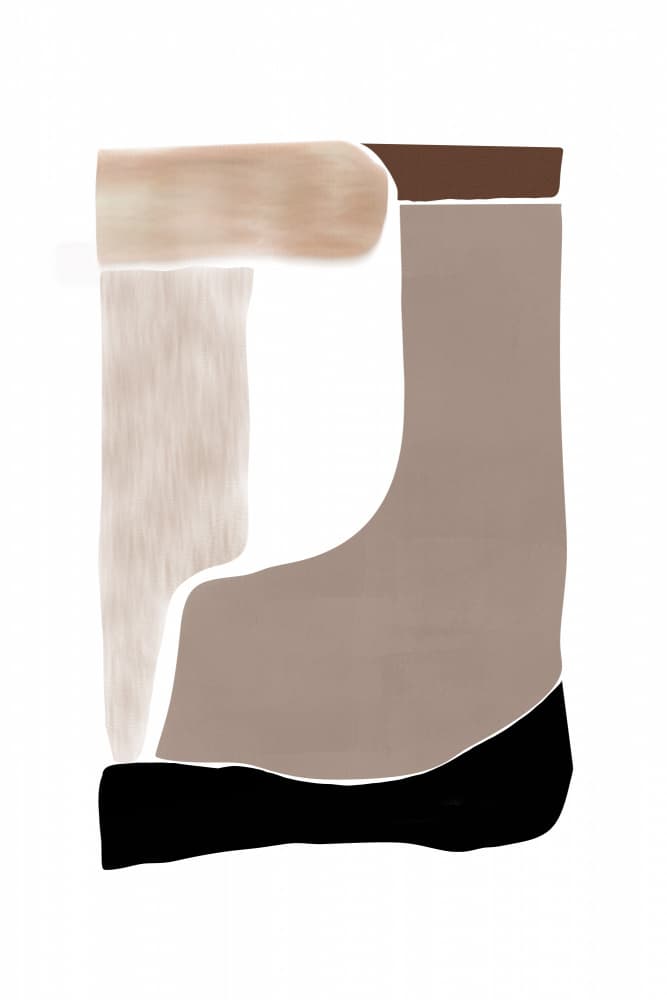 Abstract Earthy Shapes by Melloi Art Prints — canvas wall art
