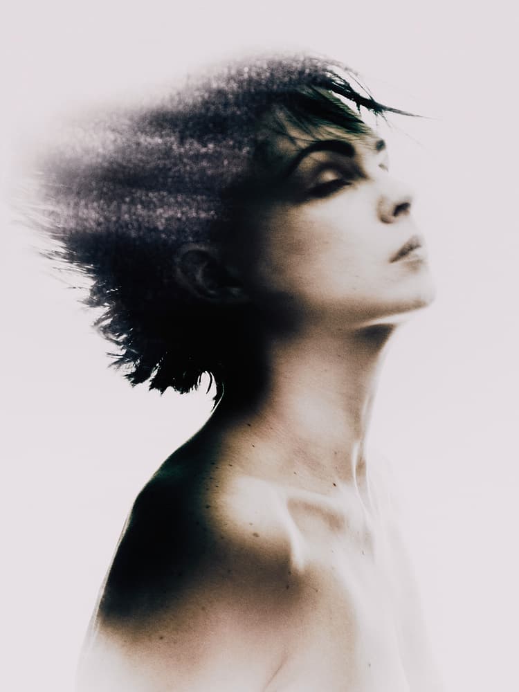 Serene Woman Portrait by Marina Yushina — canvas wall art
