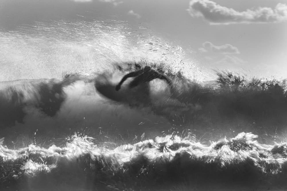 Surfer On Breaking Wave by Massimo Mei — canvas wall art