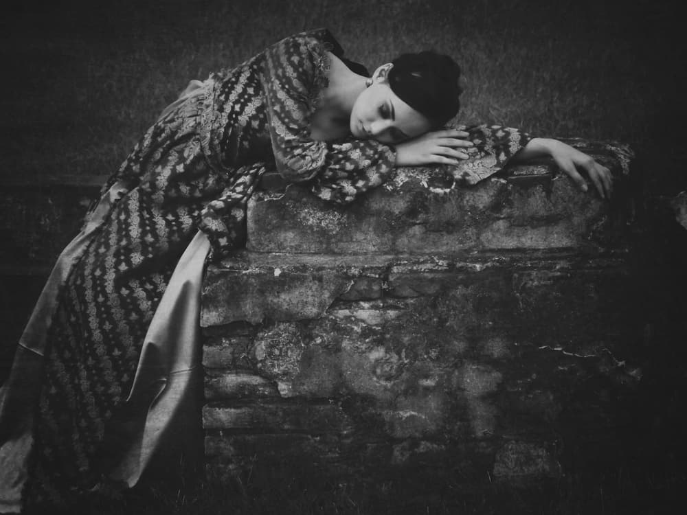 Gothic Woman Dreams by Kahar Lagaa — canvas wall art