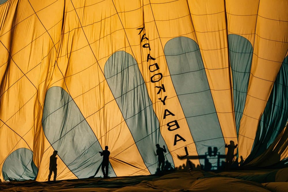 Warm Balloon Glow by M. Emre Erol — canvas wall art