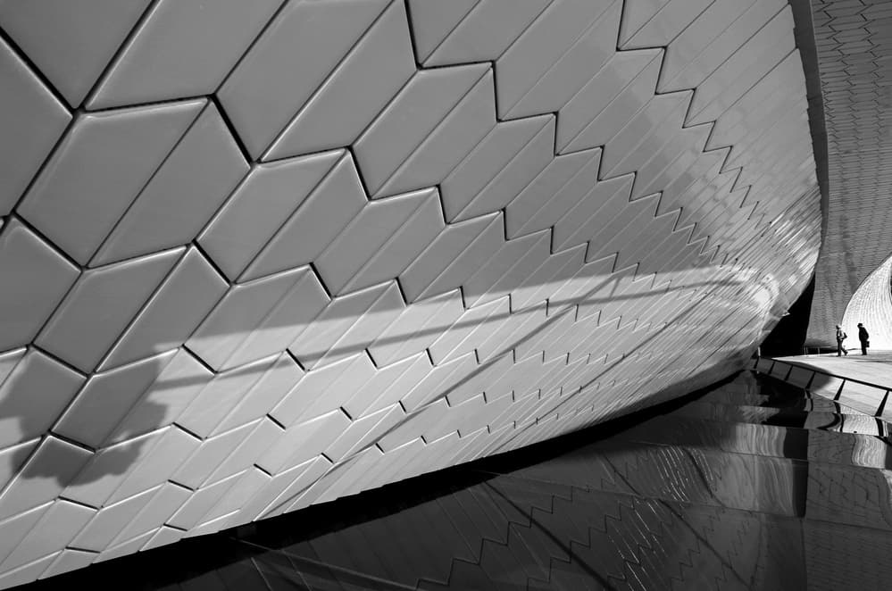 Modern Architectural Reflection by Fernando Alves — canvas wall art