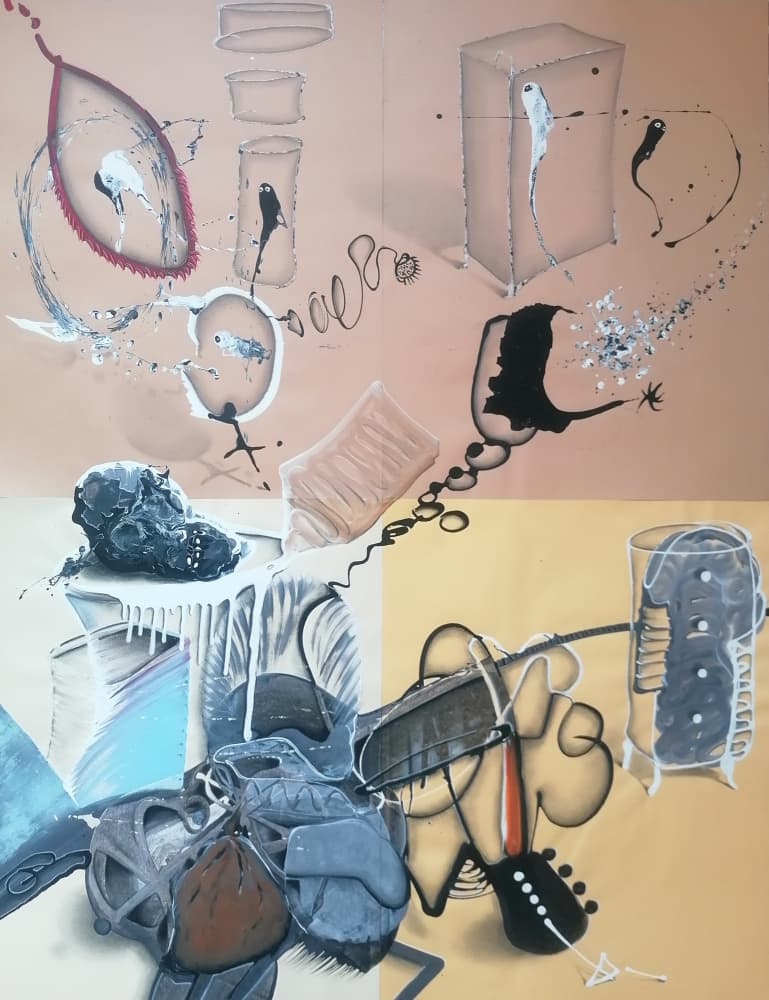 Dynamic Abstract Forms by Stefano Mazzolini — canvas wall art