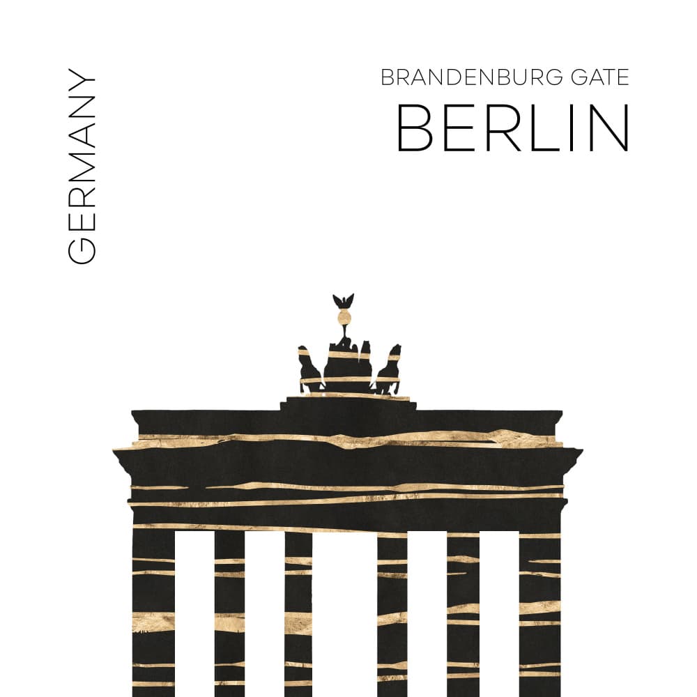 Brandenburg Gate Berlin by Melanie Viola — canvas wall art