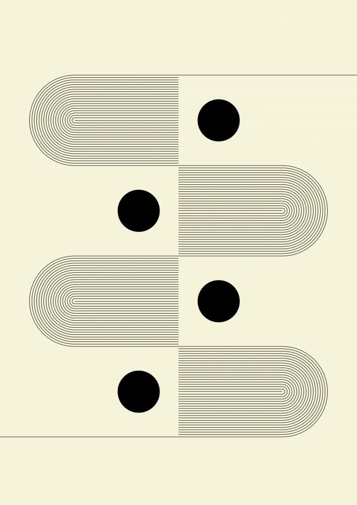 Modern Geometric Rhythm by Nilesh Kulkarni — canvas wall art