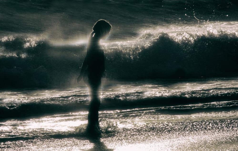 Dreamlike Ocean Child by Roxana Labagnara — canvas wall art