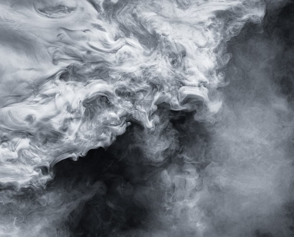 Dynamic Grey Smoke by Masaki Sugita — canvas wall art