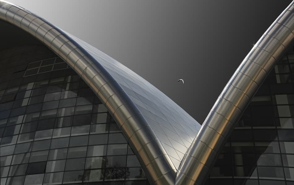 Sleek Urban Curves by willem — canvas wall art
