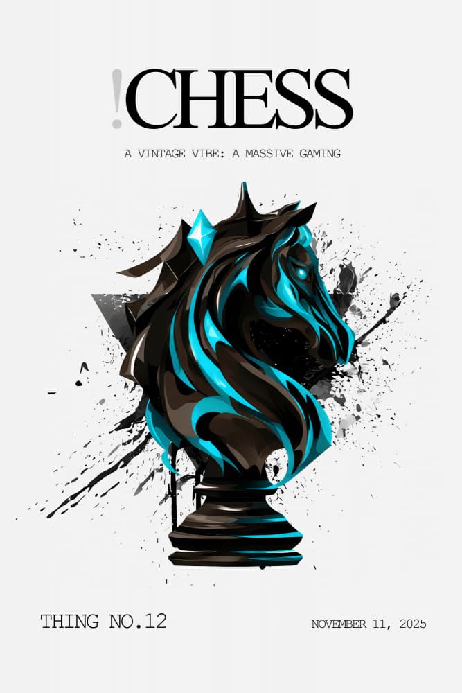 Modern Chess Knight by Rafal Kulik — canvas wall art