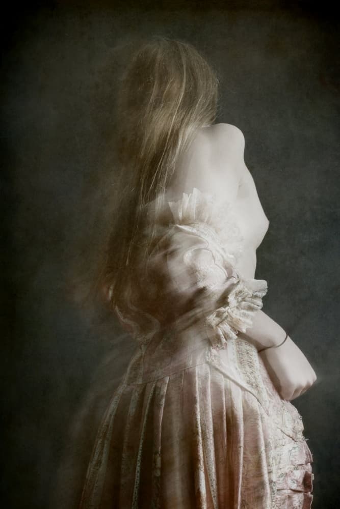Ethereal Woman in Lace by Olga Mest — canvas wall art