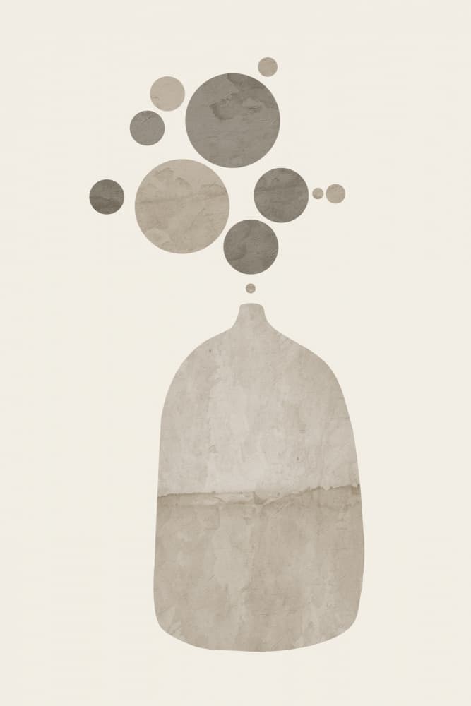 Organic Abstract Vase by Ema Paraschiv — canvas wall art