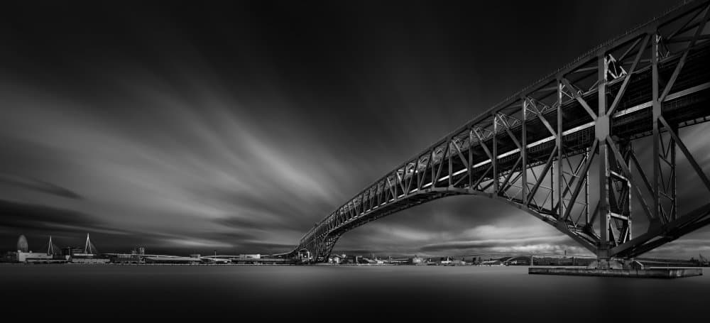 Dramatic Arch Bridge by Yoshihiko Wada — canvas wall art